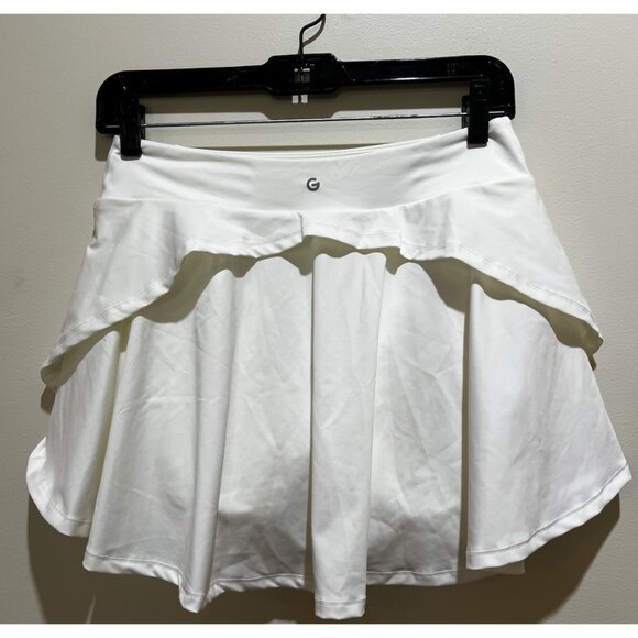 Glowmode Skirt Skort With Built-In Shorts ~ Casual, Athletic ~ Size M ~ Ivory - Picture 3 of 4